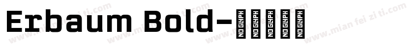 Erbaum Bold字体转换